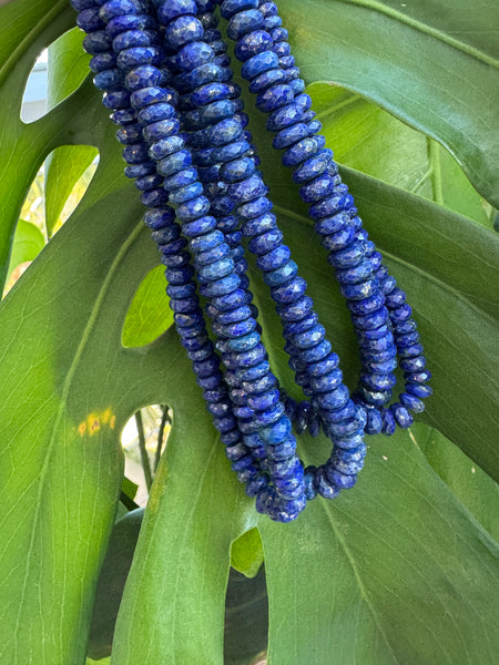 faceted lapis candy necklace