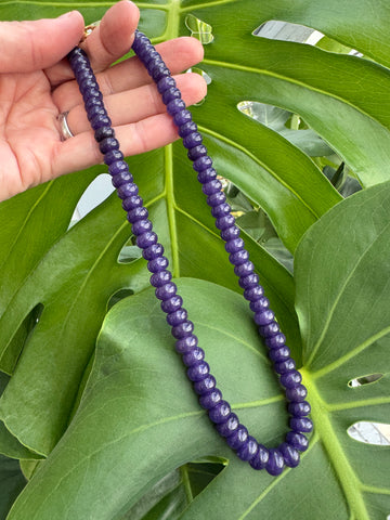 purple agate candy necklace