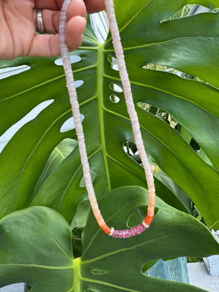 ombré heishi necklace
