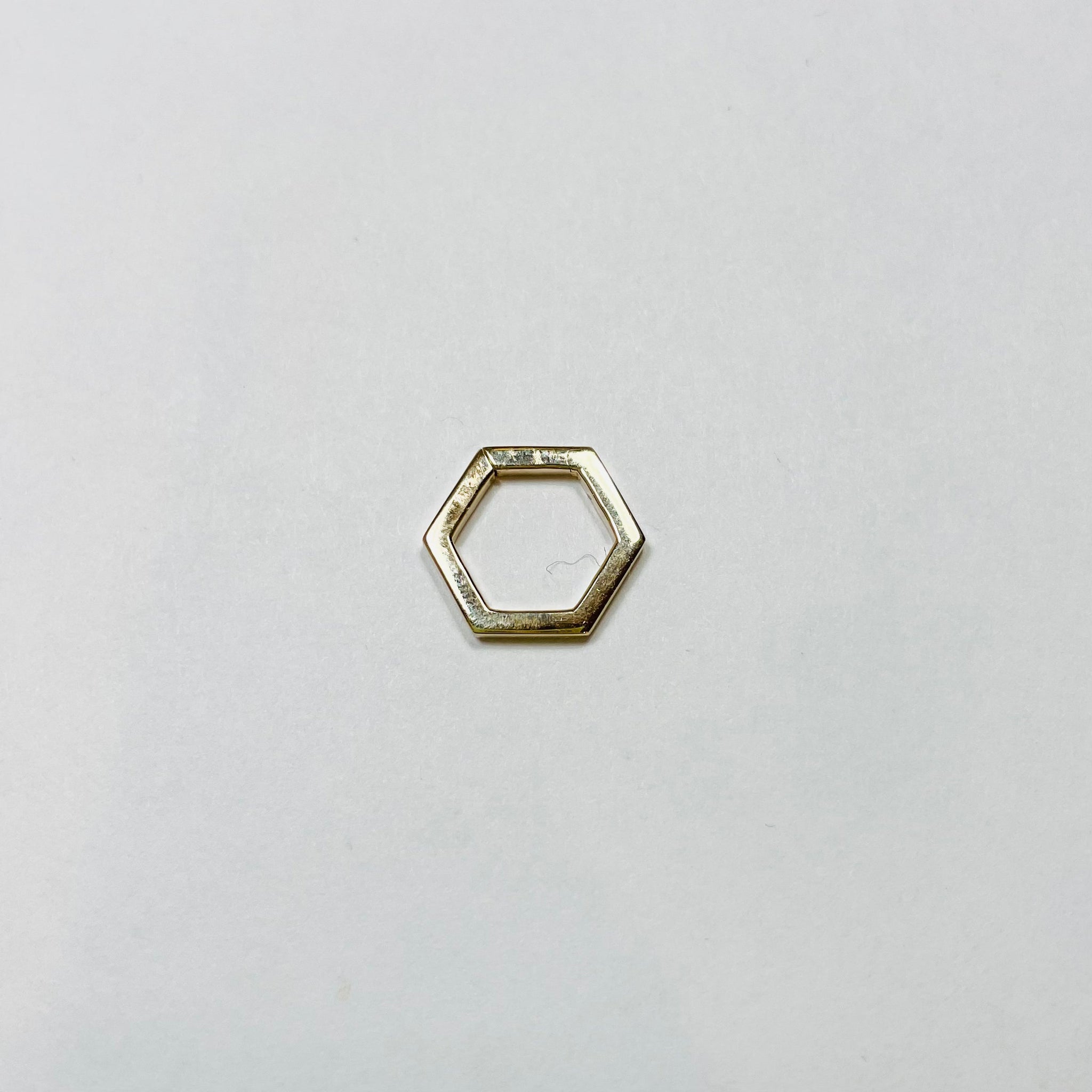 hexagon gold connector, 5/8