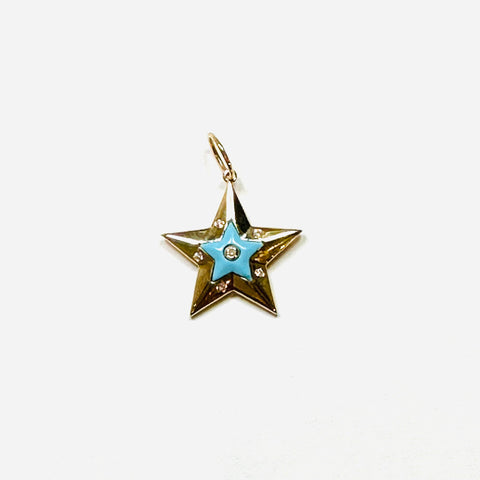 turquoise star pendant