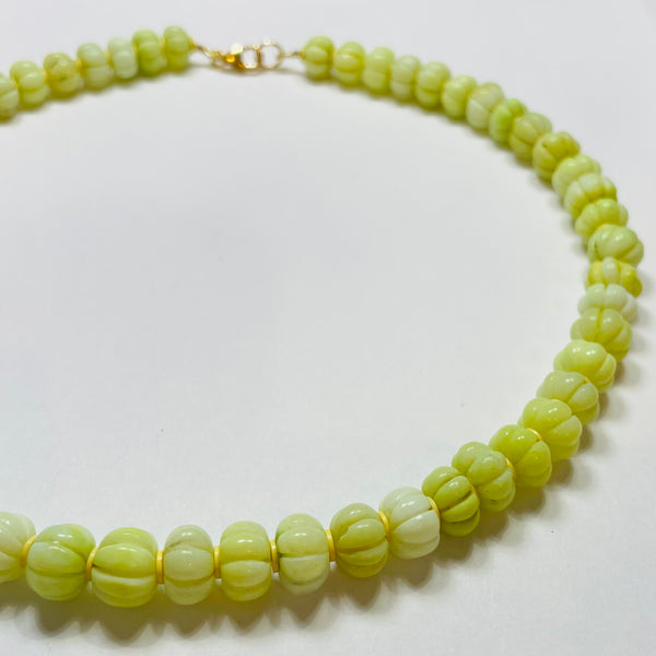 lemon lime carved candy necklace