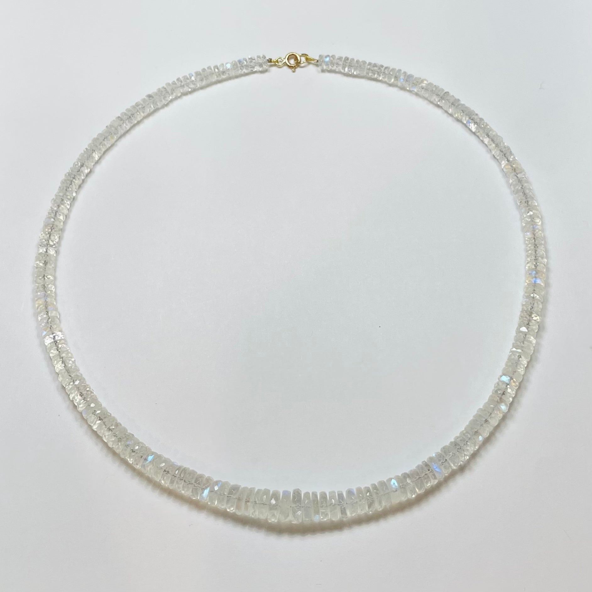 faceted moonstone necklace