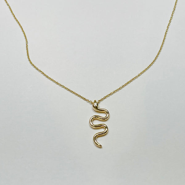 gold snake necklace