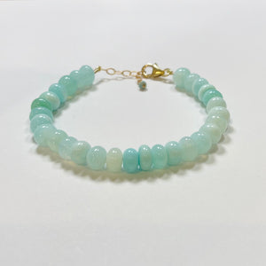 bright blue opal bracelet