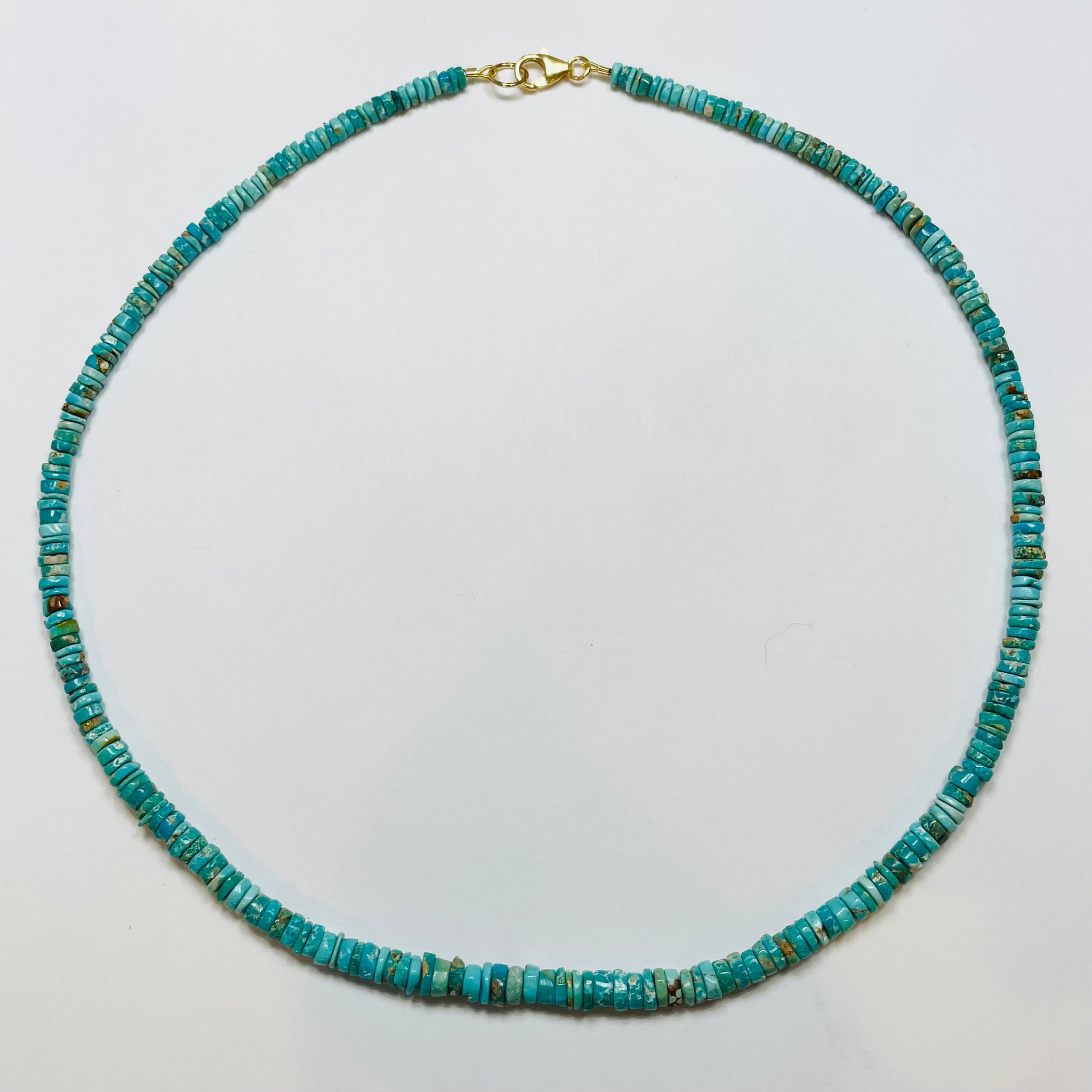 natural turquoise candy necklace