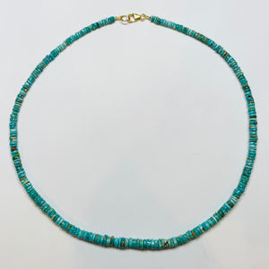 natural turquoise candy necklace