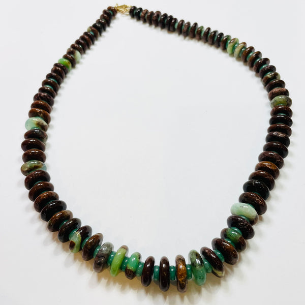 natural chrysoprase candy necklace