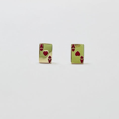 ace of hearts studs
