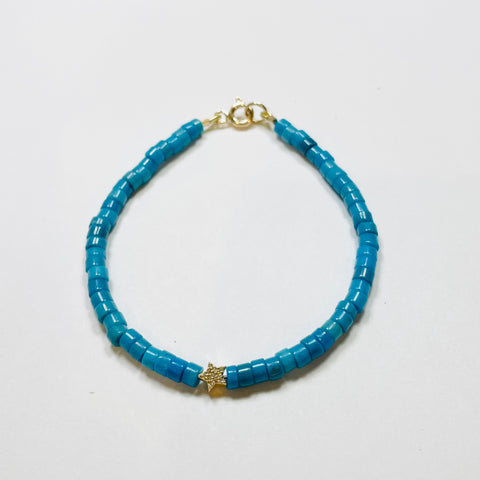 turquoise star bracelet