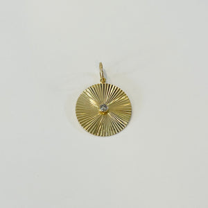 fluted disc pendant