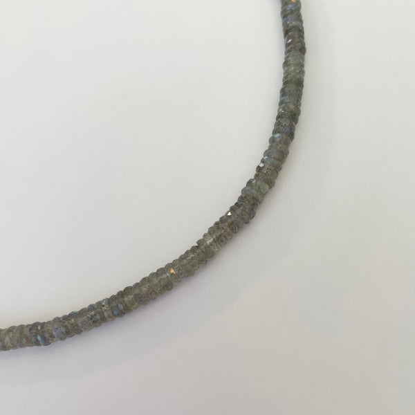 labradorite heishi necklace