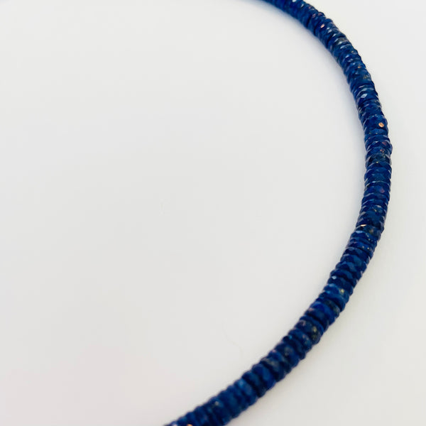 lapis heishi necklace by