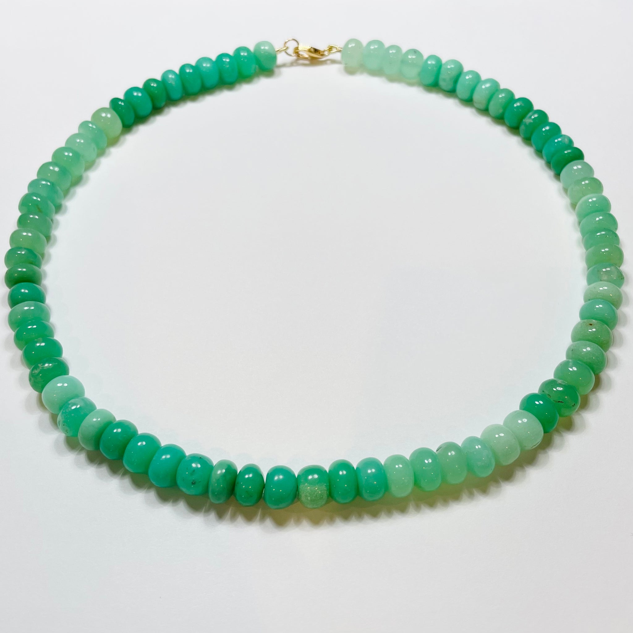 Original chrysoprase candy necklace