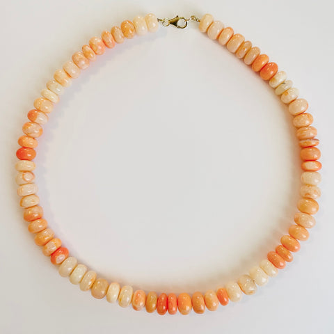 orange creamsicle opal candy necklace