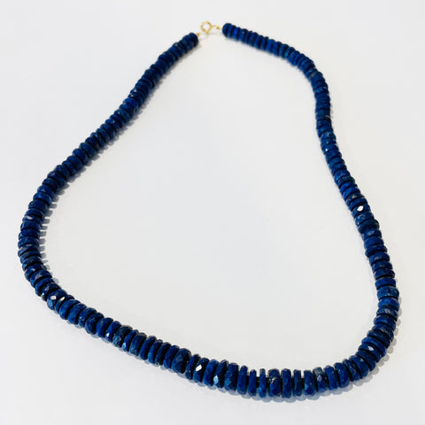 lapis necklace with spacers