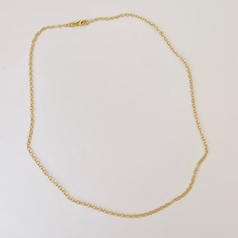14k gold small cable chain
