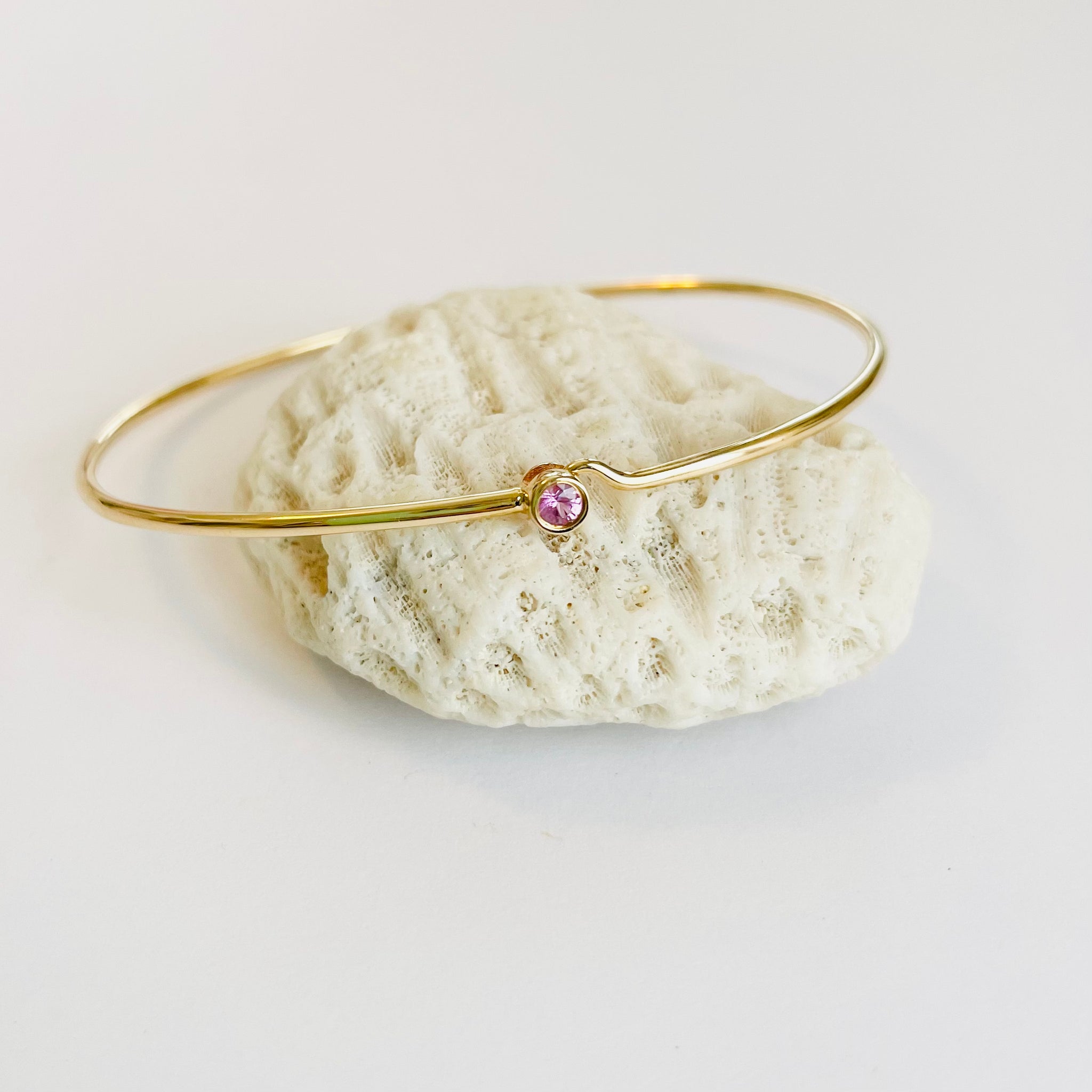 pink sapphire bangle