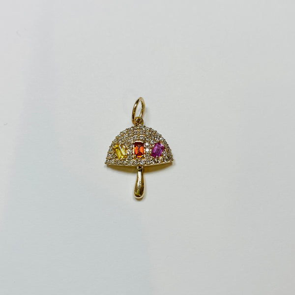 baguette mushroom necklace