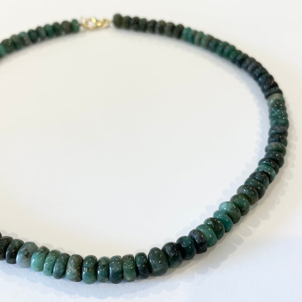 forrest green emerald candy necklace