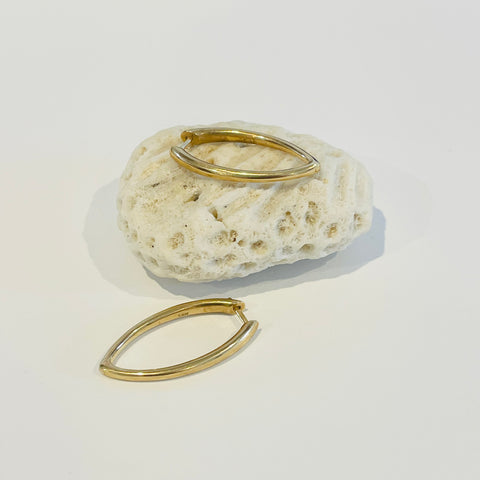 gold oblong huggies