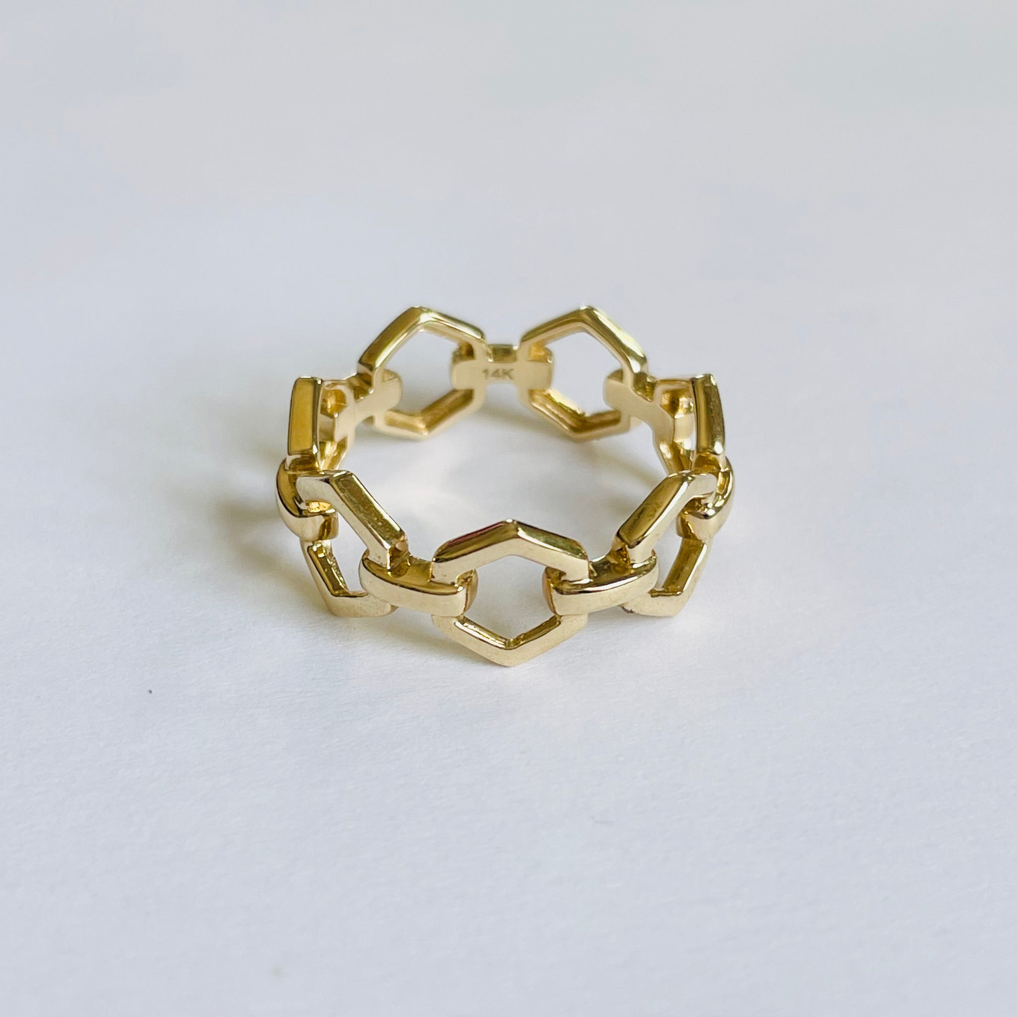 hexagon link ring