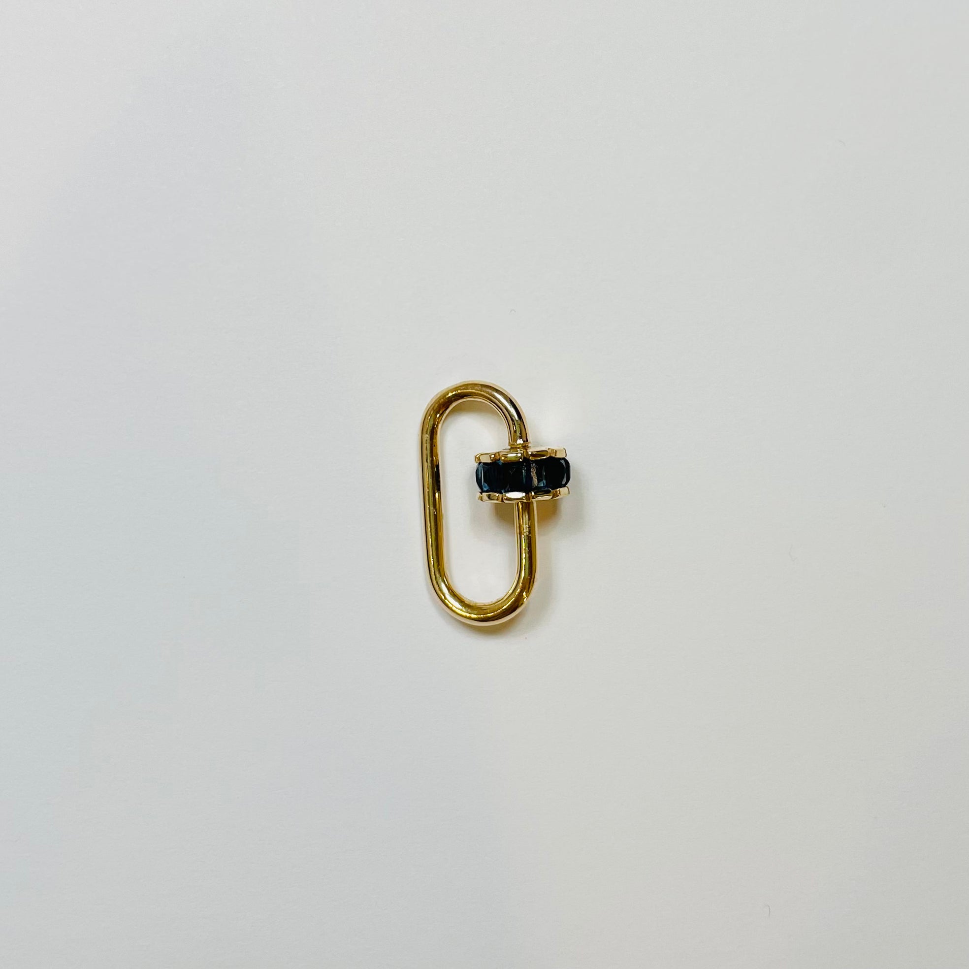 blue sapphire carabiner connector
