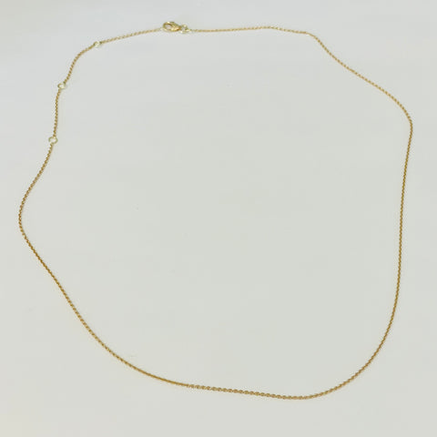 14k gold chain, adjustable