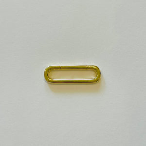 elongated oval gold connector