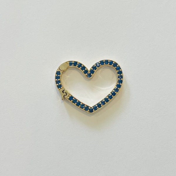 gemstone heart connector