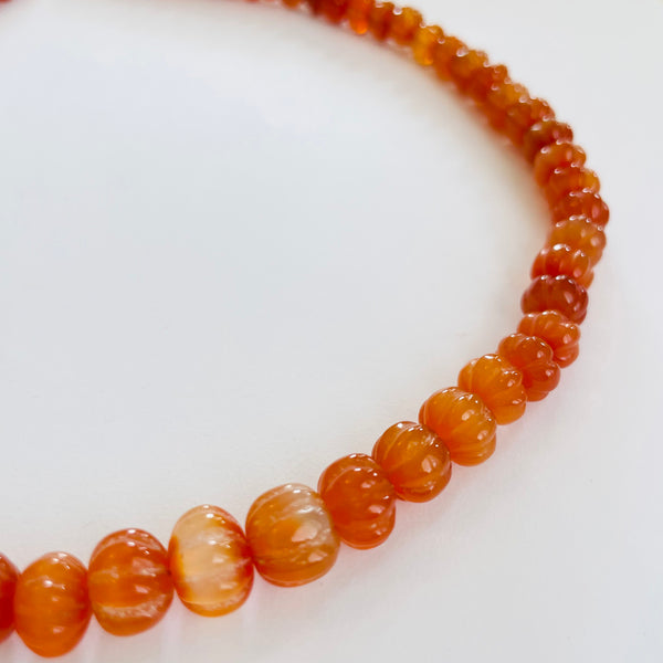 carved carnelian candy necklace