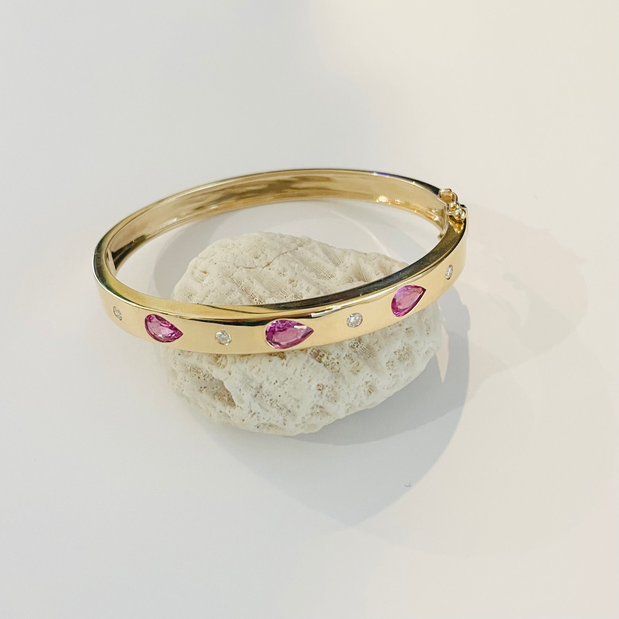pink sapphire bangle