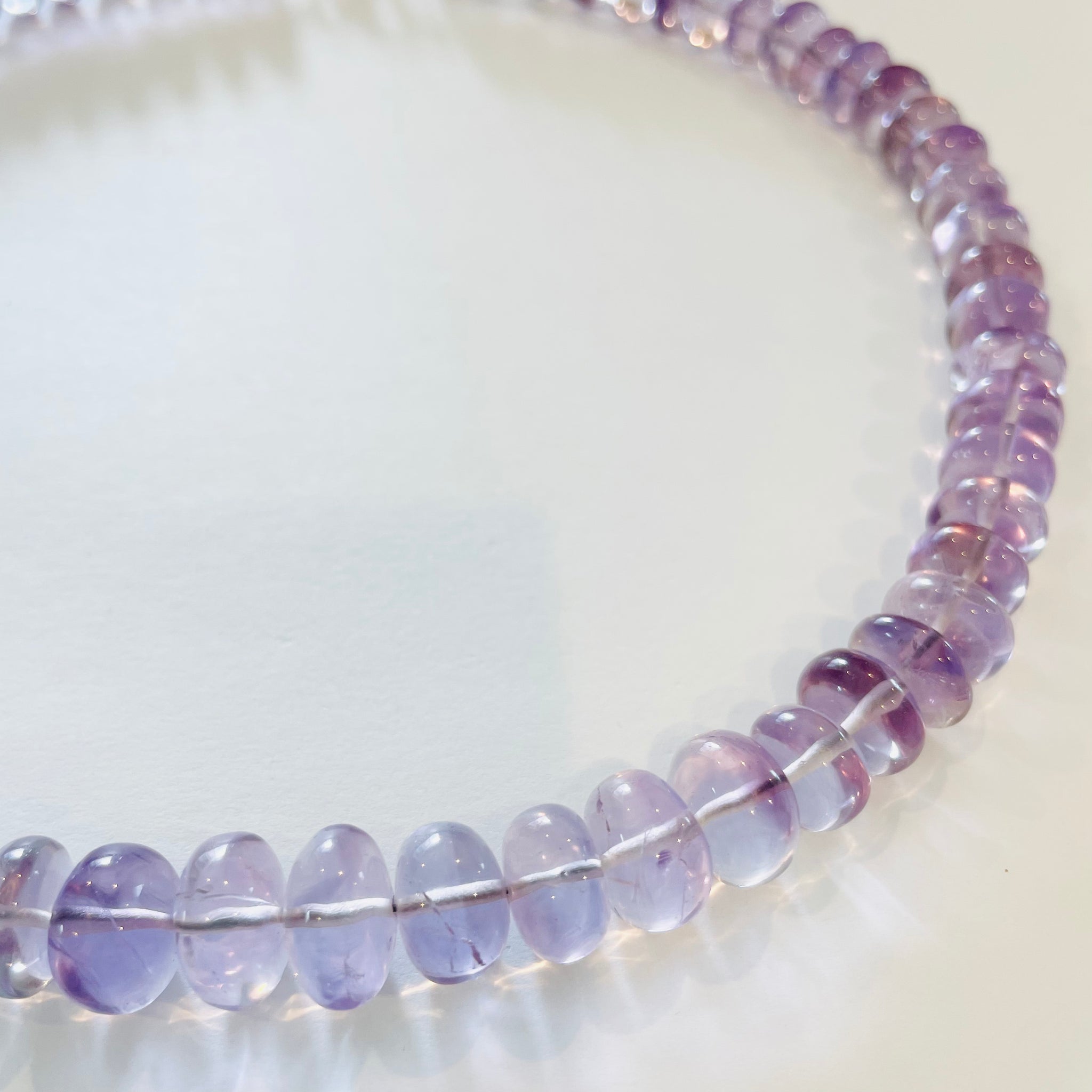 pink amethyst candy necklace