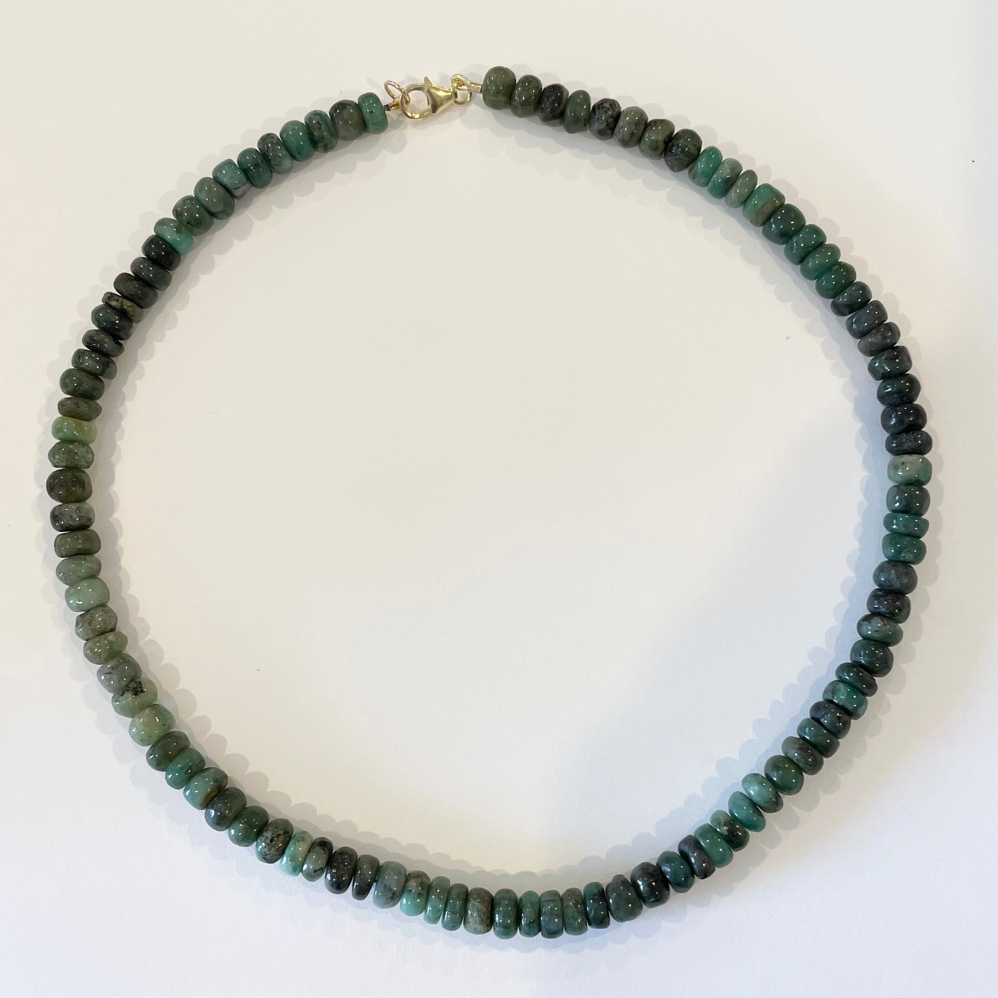 forrest green emerald candy necklace