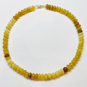 yellow opal candy necklace
