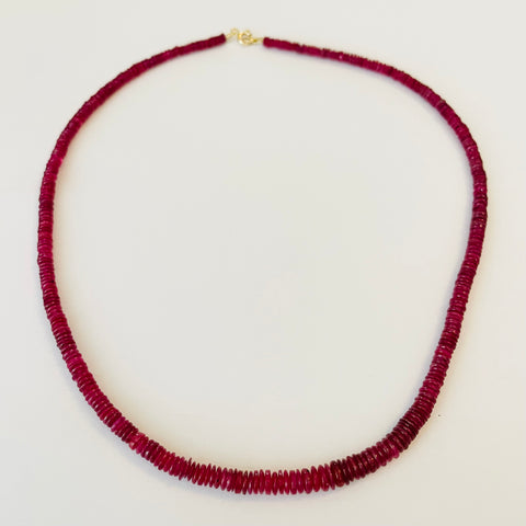 graduated ruby necklace