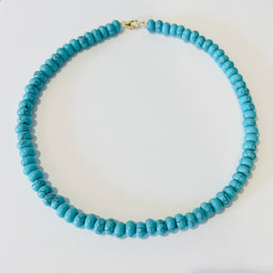 turquoise howlite candy necklace