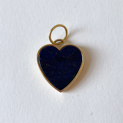 lapis heart pendant