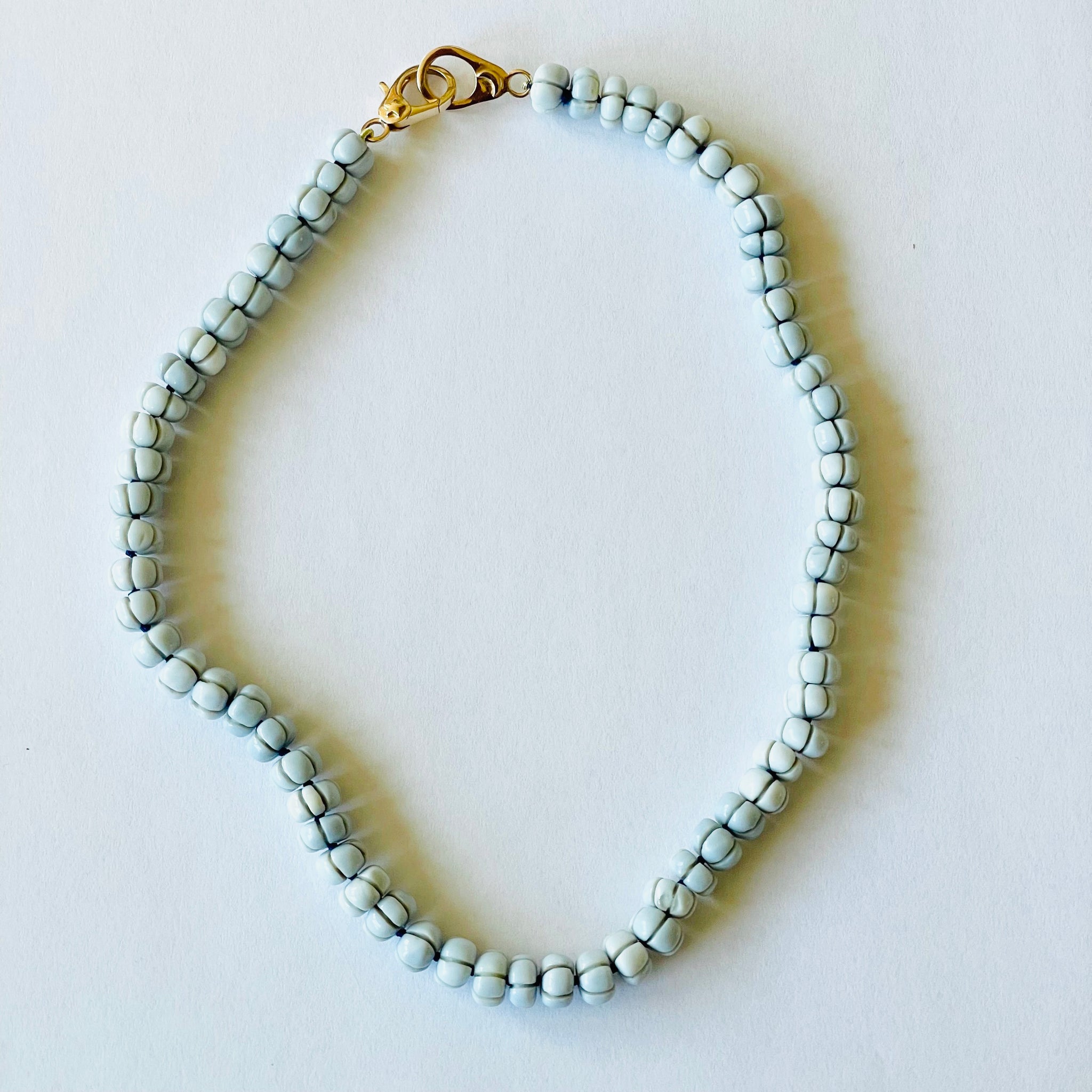 Peruvian blue opal necklace