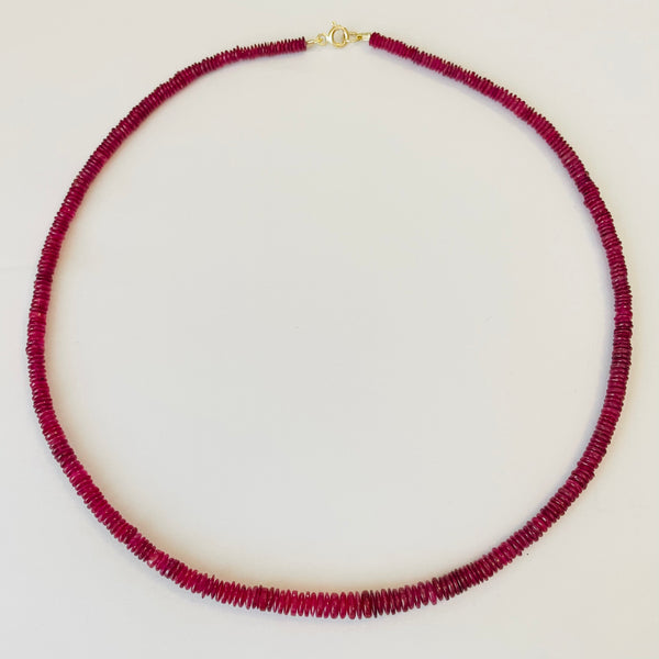 graduated ruby necklace
