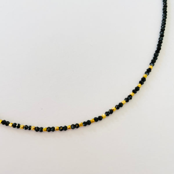 delicate gold nugget necklace