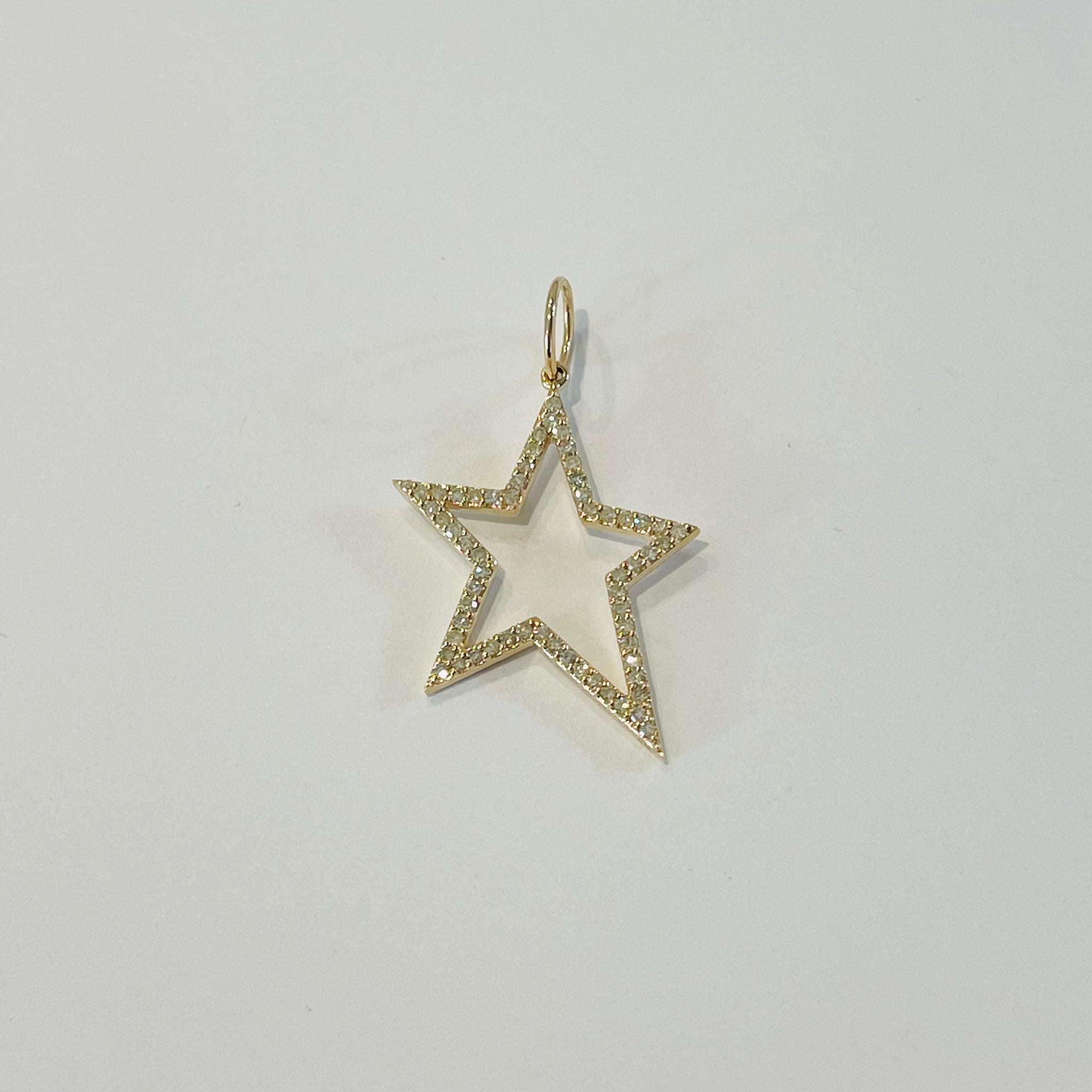 star outline pendant