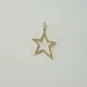 star outline pendant